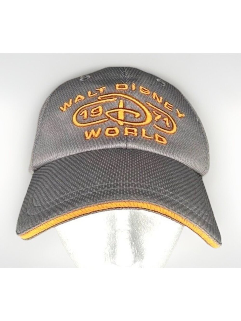 Disney Parks Walt Disney World 1971 Cap Gray Orange Adjustable Strapback Dad Hat